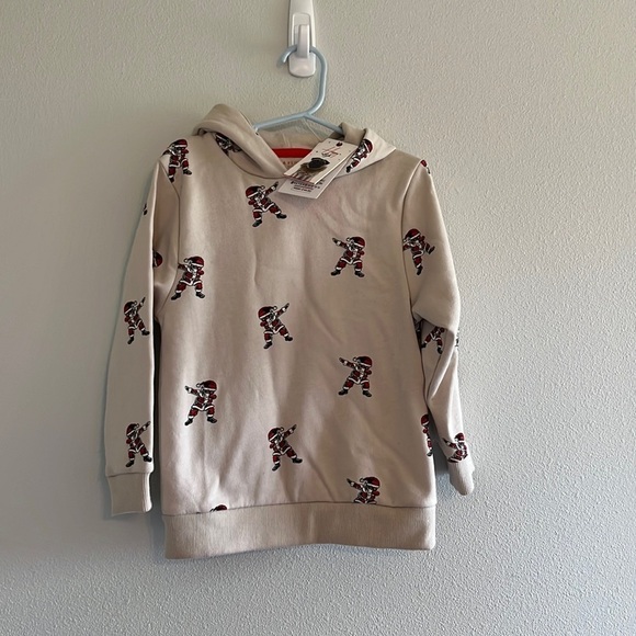 Denim and Flower Santa Sweatshirt - Picture 1 of 4